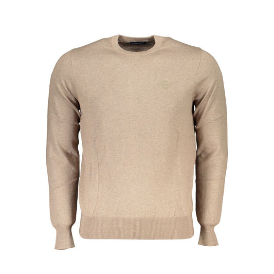Sweater by North Sails for men in fabric beige showcases a downtown chic silhouette, artfully finished with a downtown chic crew neckline and for a sophisticated, high-end look.