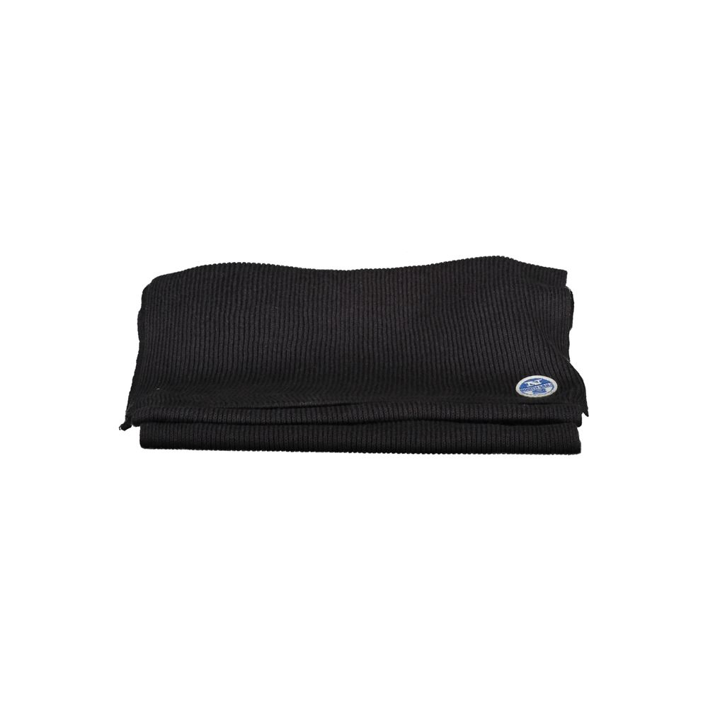 Scarf by North Sails for men in cotton black presents a ethereal silhouette, artfully capturing the essence of the ethereal Cotton Scarf design for a sophisticated look.