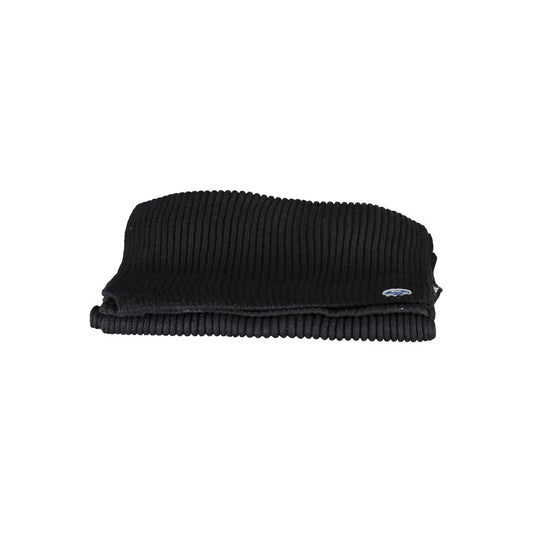 Scarf by North Sails for men in cotton black showcases a ethereal silhouette, artfully capturing the essence of the ethereal Cotton Scarf design for a sophisticated look.