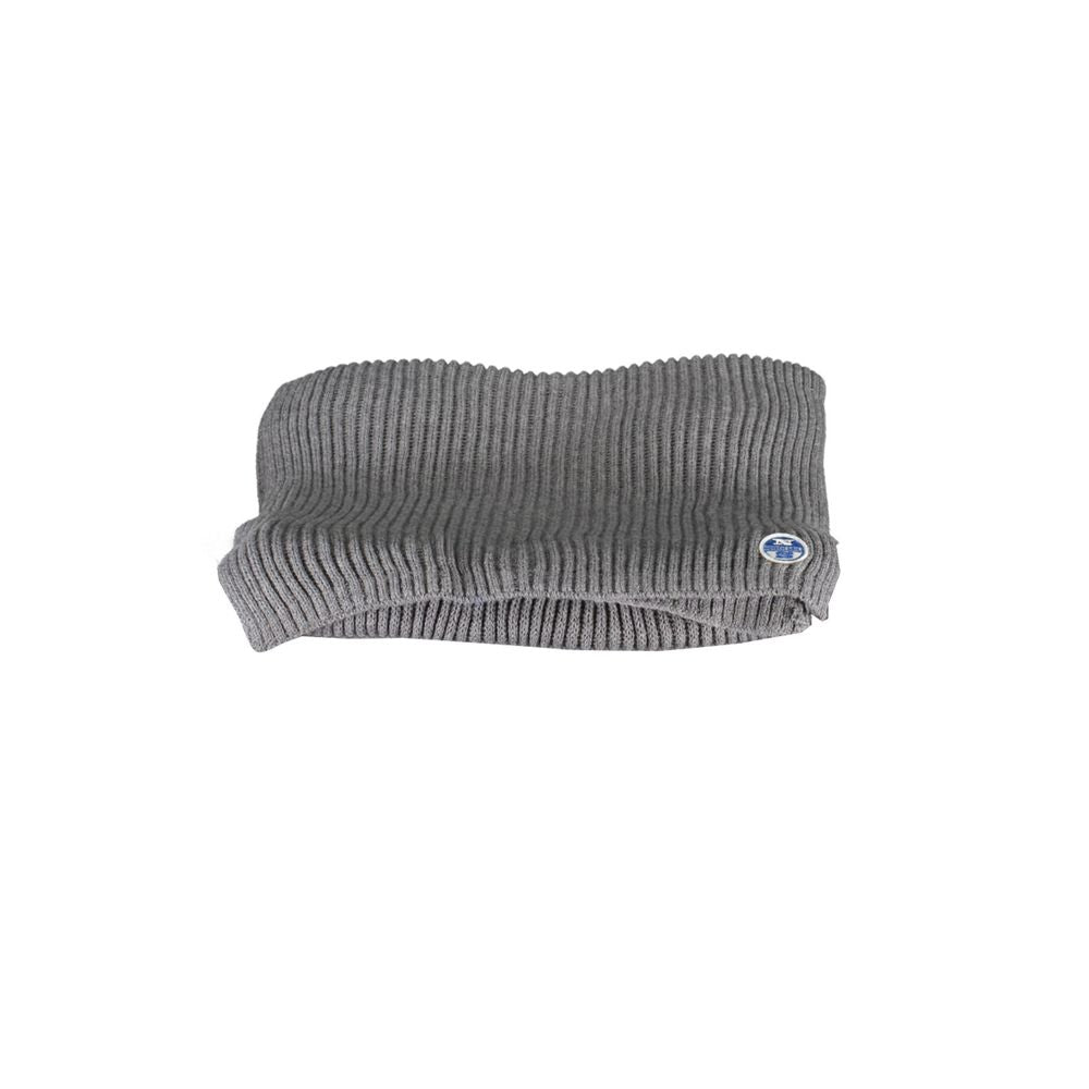 Scarf by North Sails for men in cotton gray features a ethereal silhouette, artfully capturing the essence of the ethereal Cotton Scarf design for a sophisticated look.