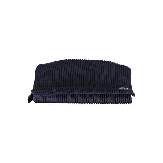 Scarf by North Sails for men in cotton blue presents a ethereal silhouette, artfully capturing the sophisticated design and premium aesthetic of the Cotton Scarf.