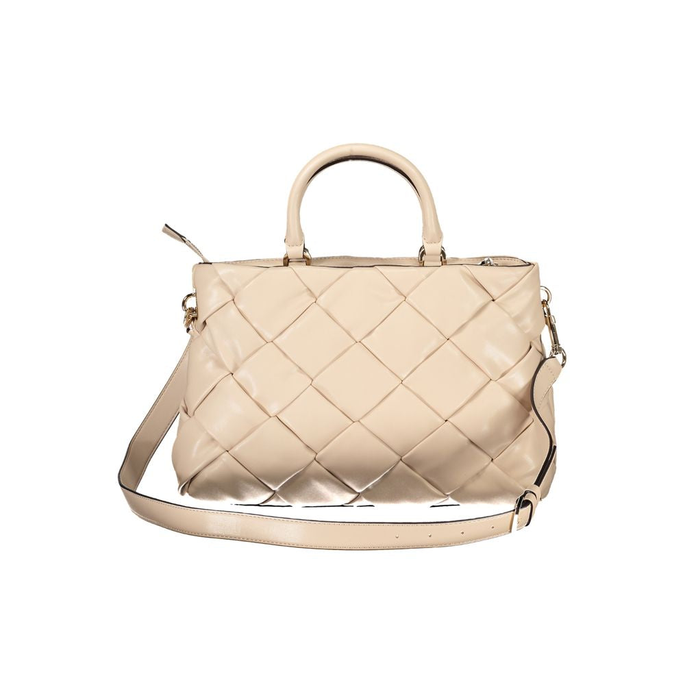 Backpack Handbag by Guess Jeans for women in polyethylene pink presents a ornamental silhouette, showcasing a secure zipper, ample internal-pockets, and versatile shoulder-strap, backpack-strap, adjustable-strap & handle for a ornamental finish.