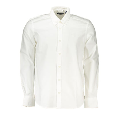 Shirt by North Sails for men in cotton white features an polished silhouette, showcasing a sophisticated button-down-collar neckline and detail for a truly polished finish.