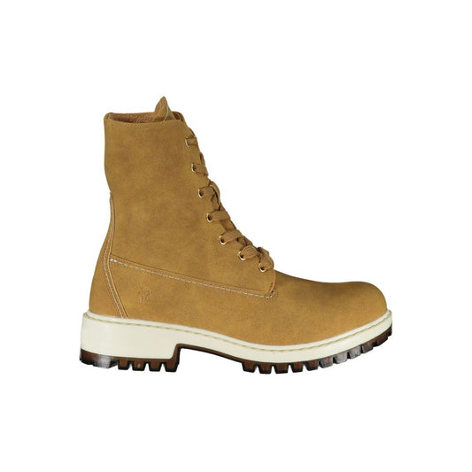 Ankle Boots by U.S. POLO ASSN. for women in polyester brown features an performance-driven Women's Polyester Ankle Boots silhouette, defined by a sophisticated and a performance-driven .