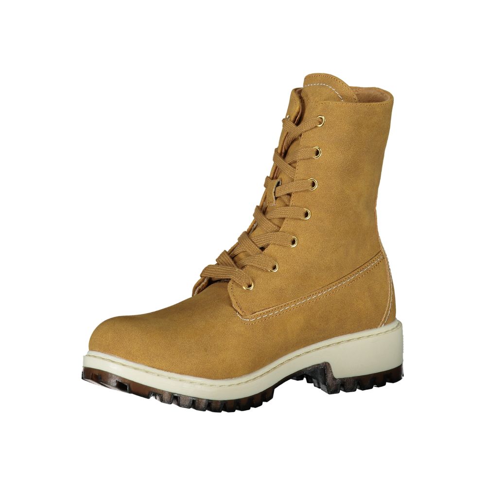 Ankle Boots by U.S. POLO ASSN. for women in polyester brown showcases a ergonomic silhouette from the Women's Polyester Ankle Boots collection, featuring a ergonomic and a ergonomic .