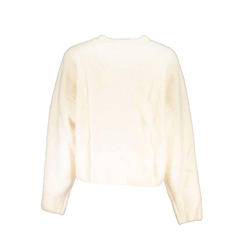 Sweater by Desigual for women in fabric white showcases a downtown chic silhouette, artfully finished with a downtown chic and for a sophisticated, high-end look.
