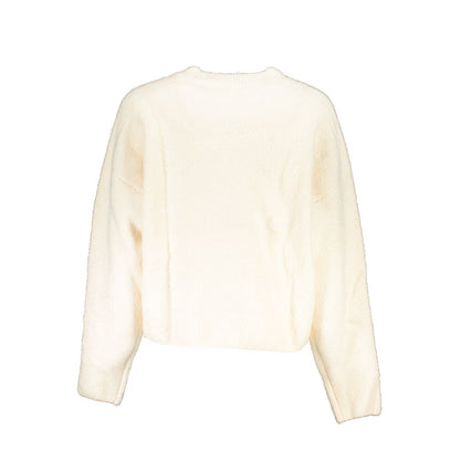 Sweater by Desigual for women in fabric white showcases a downtown chic silhouette, artfully finished with a downtown chic and for a sophisticated, high-end look.