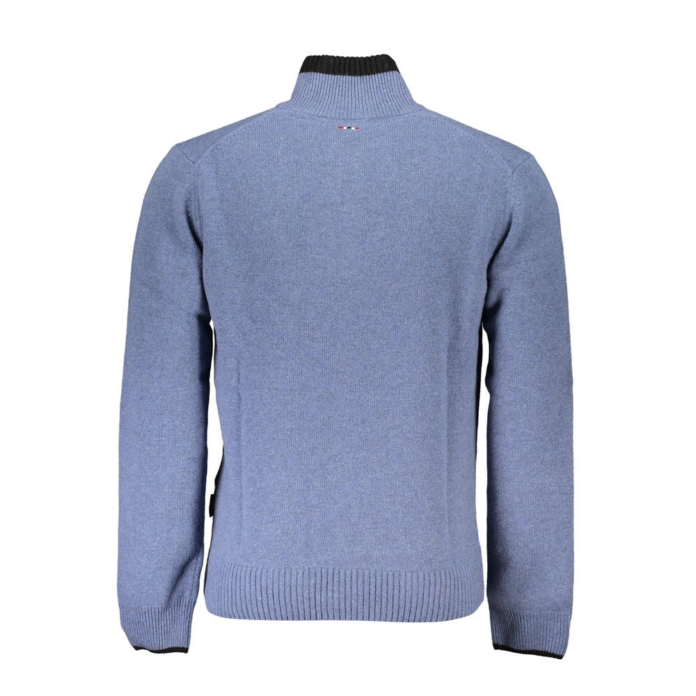 Sweater by Napapijri for men in fabric blue features an polished silhouette, showcasing refined and a sophisticated for a truly polished finish.
