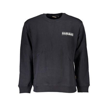 This Sweater by Napapijri for men in cotton black presents a understated silhouette, featuring a sophisticated crew neckline and long-sleeve for a understated finish.