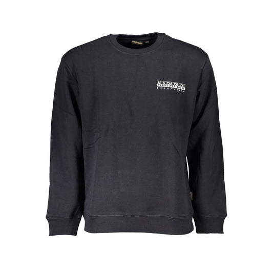 This Sweater by Napapijri for men in cotton black presents a understated silhouette, featuring a sophisticated crew neckline and long-sleeve for a understated finish.