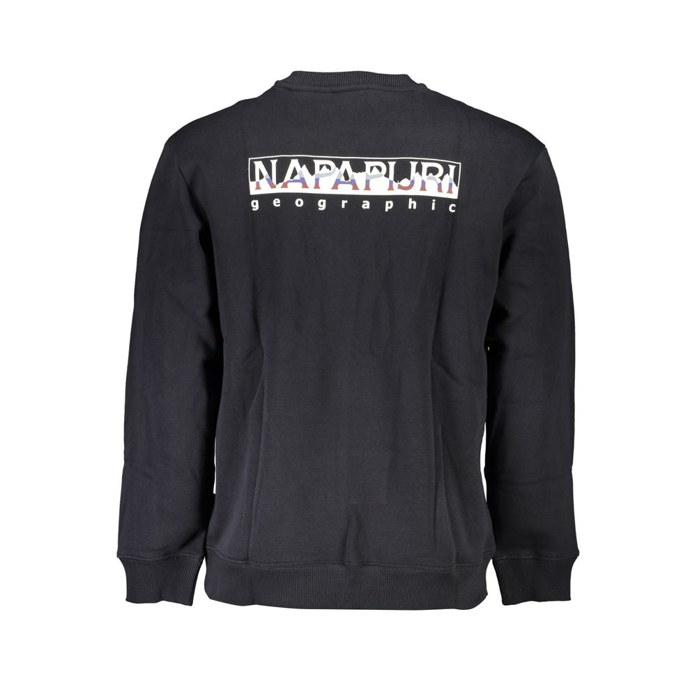 Sweater by Napapijri for men in cotton black showcases an masterful silhouette, artfully detailed with a masterful and for a sophisticated, premium finish.