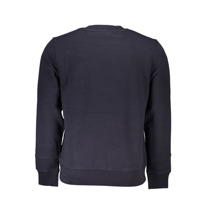 Sweater by Napapijri for men in cotton blue showcases a sumptuous silhouette, artfully finished with a sumptuous and for a sophisticated, sumptuous look.