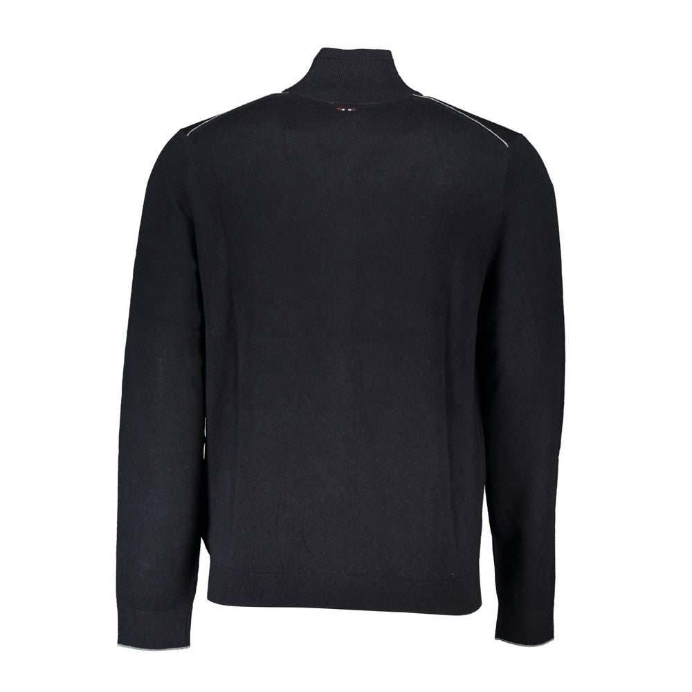 This Sweater by Napapijri for men in fabric black presents a understated silhouette, featuring a sophisticated and for a understated finish.