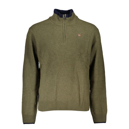 Sweatshirt by Napapijri for men in fabric green features an exquisite silhouette, showcasing and details for a exquisite look.