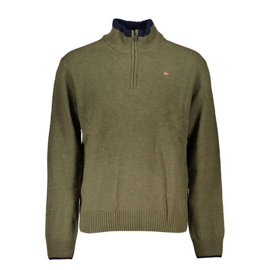 Sweatshirt by Napapijri for men in fabric green features an exquisite silhouette, showcasing and details for a exquisite look.