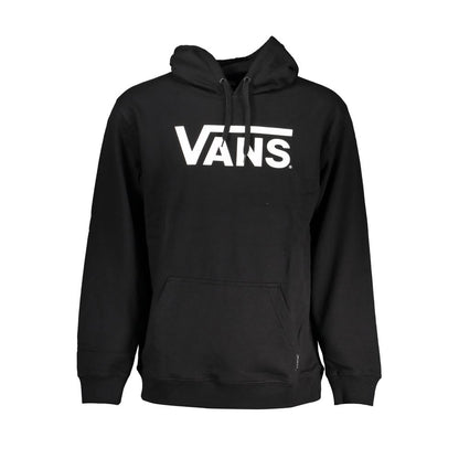 Hooded Sweater by Vans for men in cotton black features an polished silhouette, showcasing refined and a sophisticated hooded neckline for a truly polished finish.