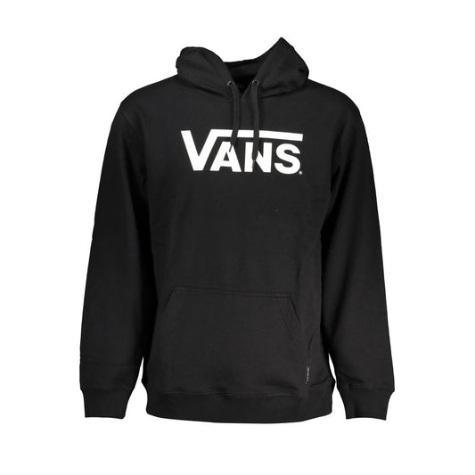 Hooded Sweater by Vans for men in cotton black features an polished silhouette, showcasing refined and a sophisticated hooded neckline for a truly polished finish.