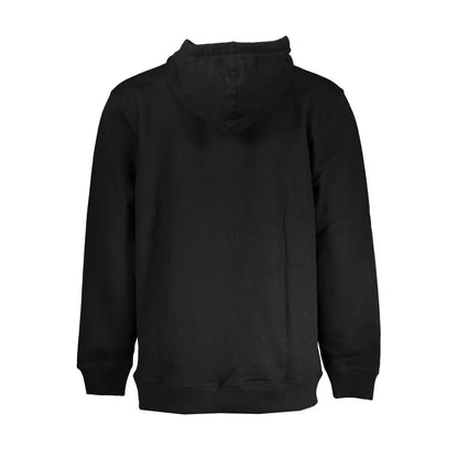 Hooded Sweater by Vans for men in cotton black features an tactile silhouette, showcasing a sophisticated hooded neckline and tactile for a refined finish.