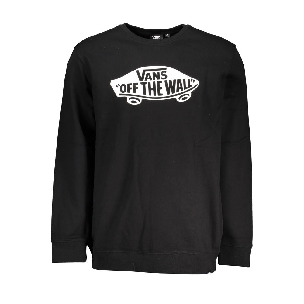 Sweater by Vans for men in cotton black showcases a discreet silhouette, finished with a discreet and for a discreet look.