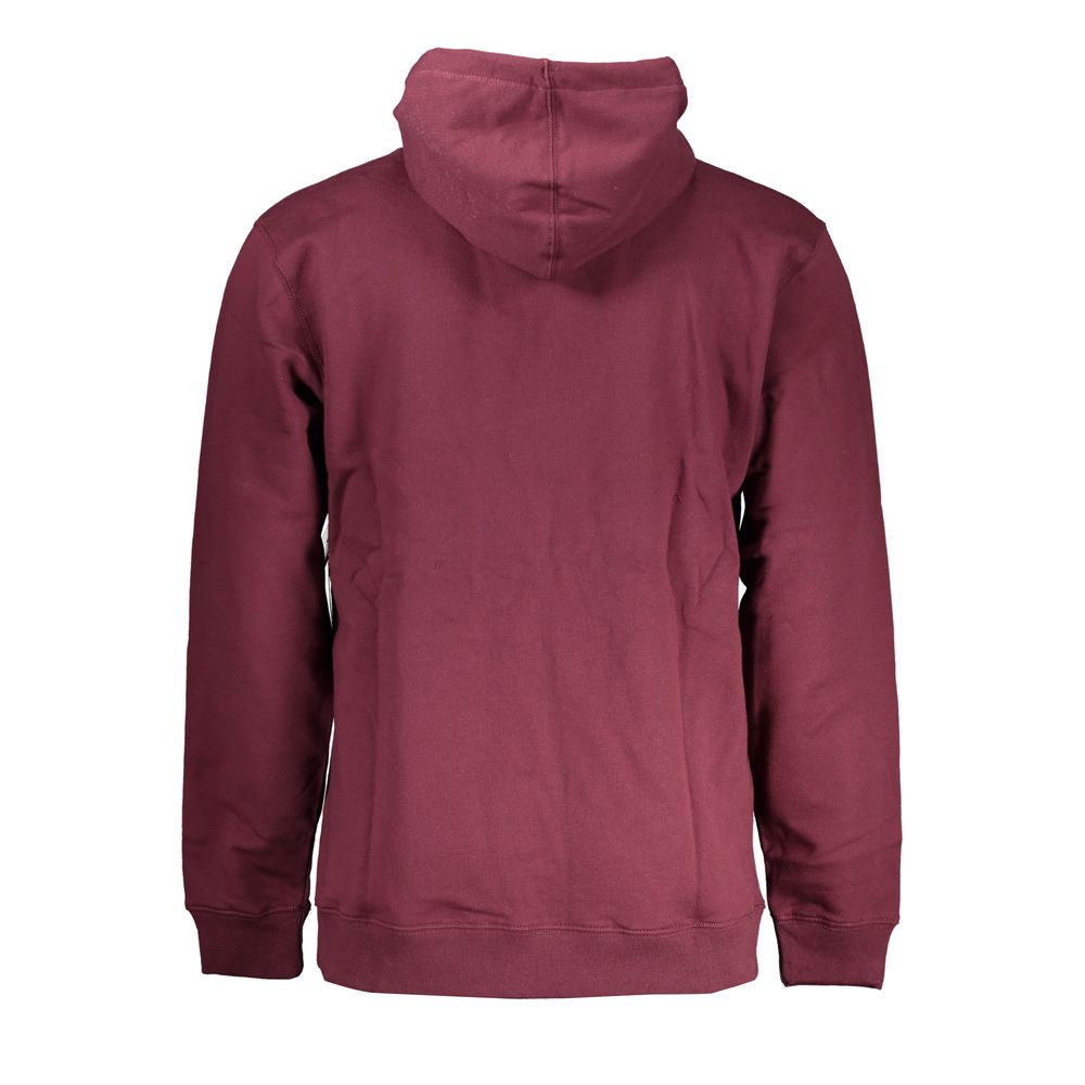 Hooded Sweater by Vans for men in cotton red showcases a discreet silhouette, finished with a discreet and for a discreet look.