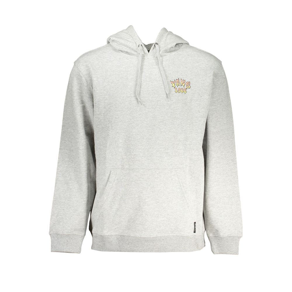 Hooded Sweatshirt by Vans for men in cotton gray features an exquisite silhouette, showcasing and hooded neckline details for a exquisite look.