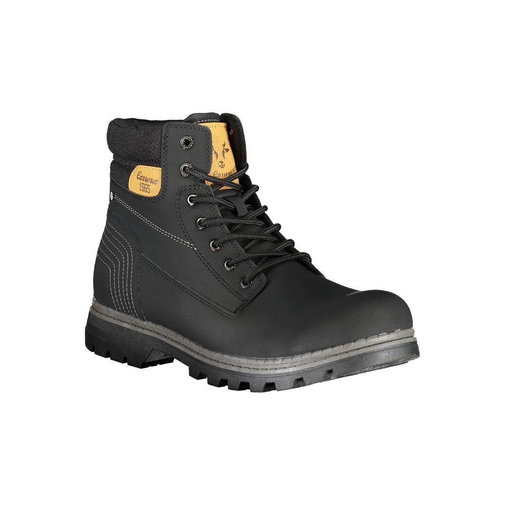 Boots by Carrera for men in polyester black features an aerodynamic silhouette from the Men's Polyester Boots collection, showcasing a aerodynamic and refined for an aerodynamic look.