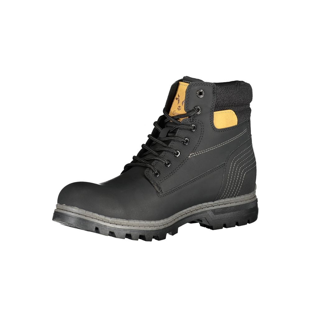 Boots by Carrera for men in polyester black showcases a aeronautic silhouette as Men's Polyester Boots, artfully defined by a aeronautic and a aeronautic .