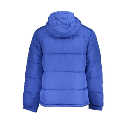 Hooded Jacket by Fila for men in polyester blue features an utilitarian silhouette with a refined , showcasing sophisticated pockets & hooded for an utilitarian aesthetic.
