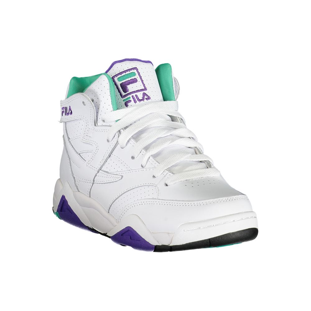 Sneakers by Fila for women in polyester white features an sumptuous design from the Women's Fashion Polyester Sneakers collection, highlighting a sumptuous fashion style for a premium, high-fashion look.