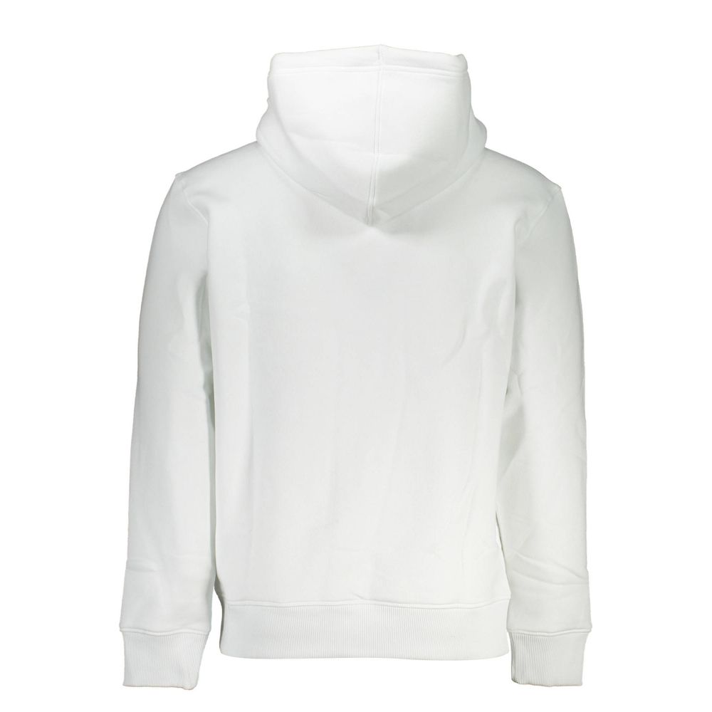 Hooded Sweatshirt Hoodie by Calvin Klein for men in cotton white & print features an avant-garde silhouette, showcasing a sophisticated and detail for a truly avant-garde finish.