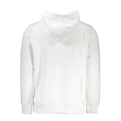 Hooded Sweatshirt Hoodie by Calvin Klein for men in organic cotton white & print features an avant-garde silhouette, showcasing a sophisticated and detail for a truly avant-garde finish.