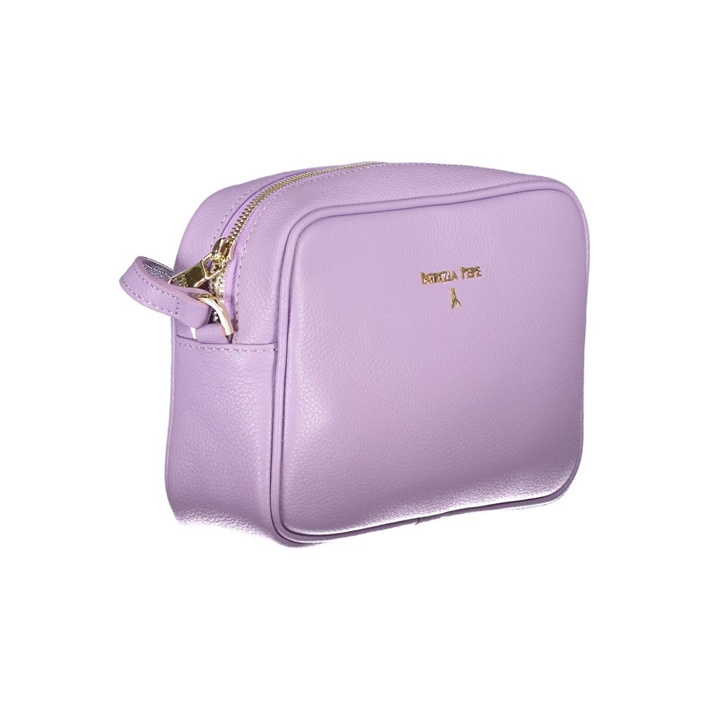 Shoulder Handbag by Patrizia Pepe for women in polyethylene purple features a ornamental silhouette, showcasing a secure zipper, ample internal-pockets, and ornamental shoulder-strap & adjustable-strap for a sophisticated look.