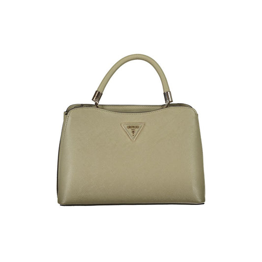 Phone Holder Handbag by Guess Jeans for women in polyethylene green features a refined silhouette, showcasing a secure zipper, organized built-in-compartments, external-pockets & internal-pockets, and versatile shoulder-strap, adjustable-strap & handle for a refined finish.