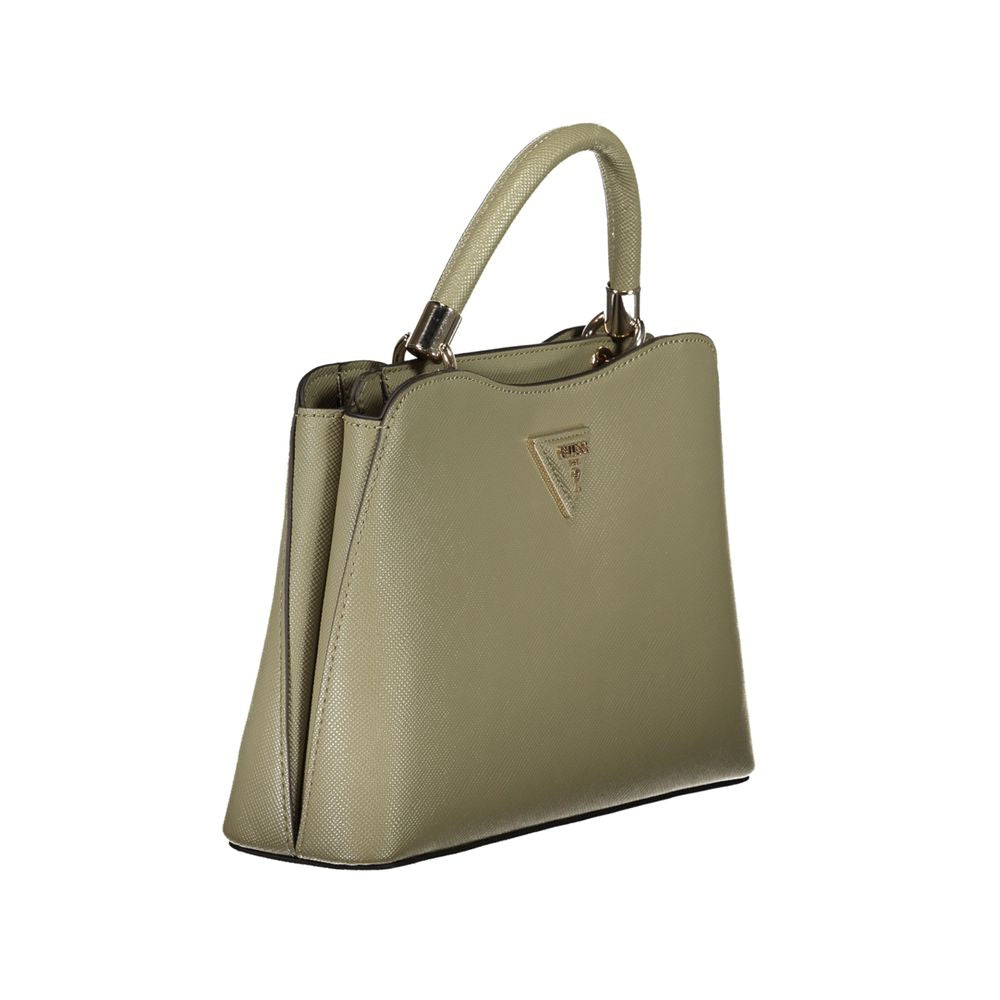 This Phone Holder Handbag by Guess Jeans for women in polyethylene and green presents a sculptural silhouette featuring a secure zipper, ample built-in-compartments, external-pockets & internal-pockets, and versatile shoulder-strap, adjustable-strap & handle for a sculptural finish.