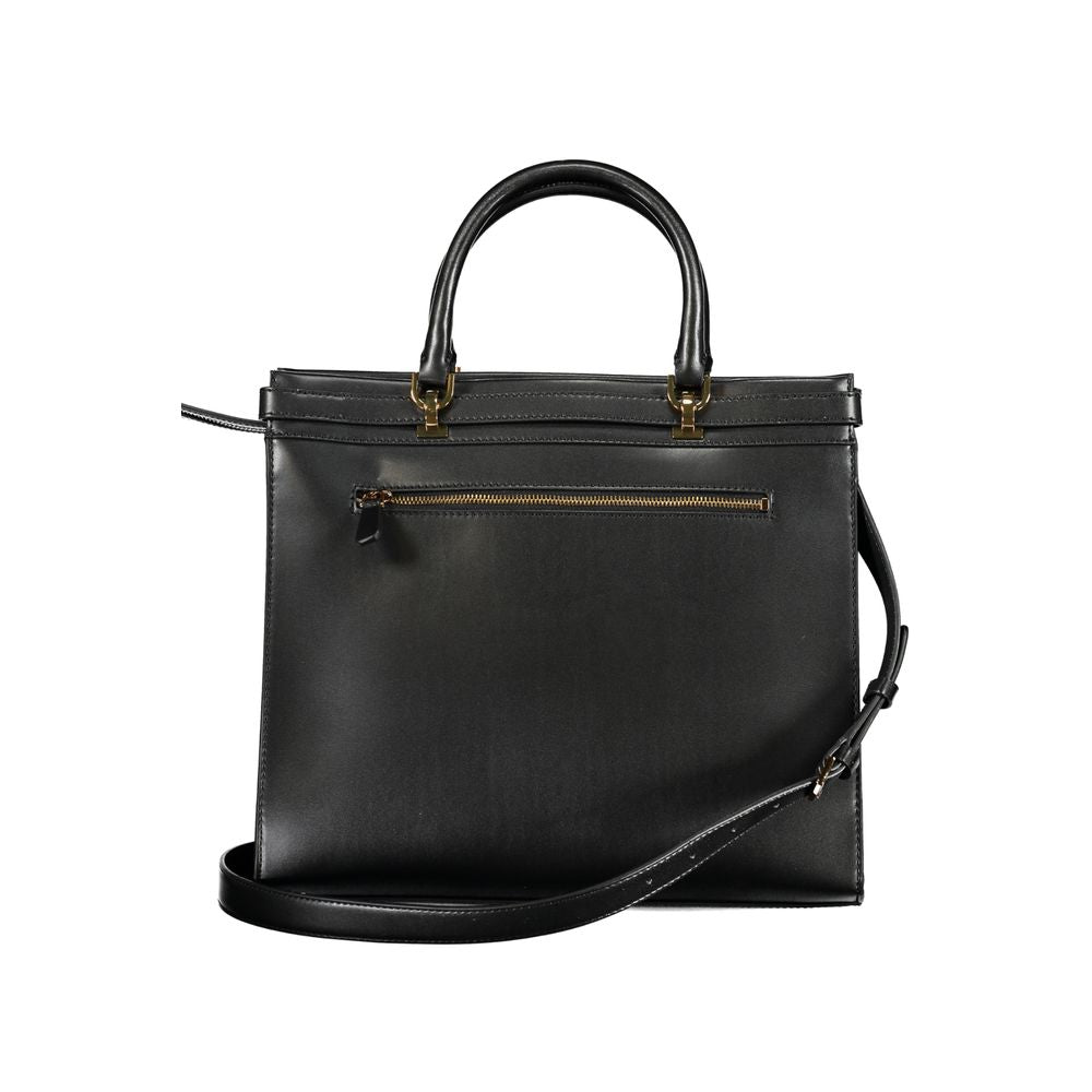 Guess Jeans Logo Bag Sestri Polyethylene Phone Holder Handbag - Black