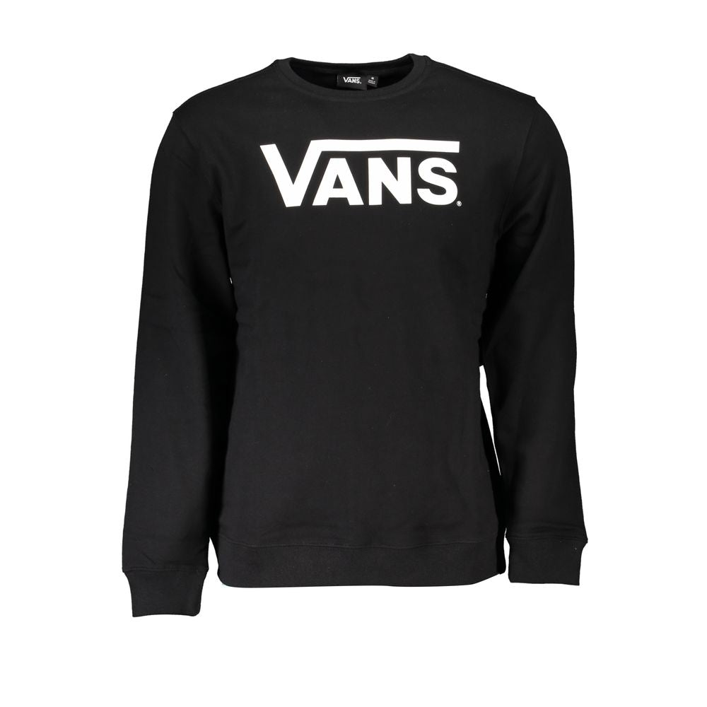 Sweatshirt by Vans for men in cotton black & print features an exquisite silhouette, showcasing long-sleeve and crew neckline details for a exquisite look.