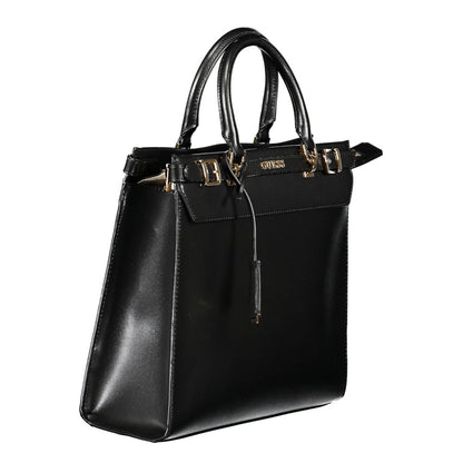 Guess Jeans Logo Bag Sestri Polyethylene Phone Holder Handbag - Black