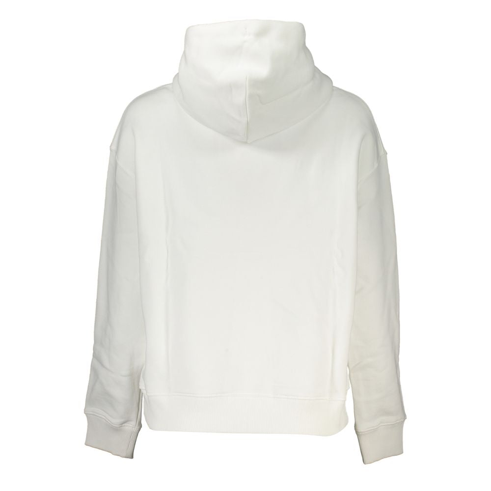 Hooded Sweatshirt Hoodie by Tommy Hilfiger for women in cotton white features an luminous silhouette, showcasing a sophisticated and for a truly luminous look.