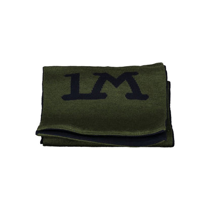 Scarf by La Martina for men in polyester green & print showcases a ethereal silhouette, artfully capturing the essence of the ethereal Polyester Scarf design for a sophisticated look.