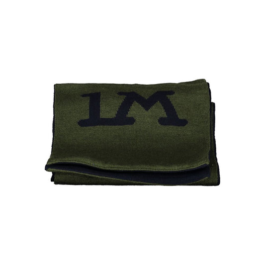 Scarf by La Martina for men in polyester green & print showcases a ethereal silhouette, artfully capturing the essence of the ethereal Polyester Scarf design for a sophisticated look.