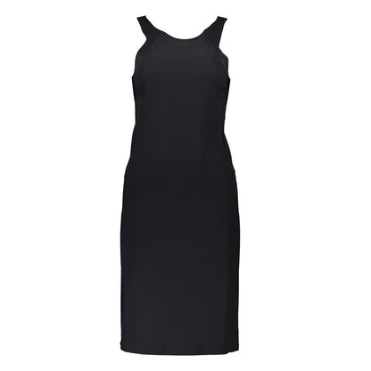 Dress by Patrizia Pepe for women in elastane black features an eye catching silhouette with a sophisticated crew neckline, elegant , and a refined for a eye catching aesthetic.