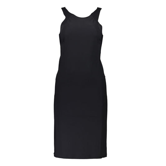 Dress by Patrizia Pepe for women in elastane black features an eye catching silhouette with a sophisticated crew neckline, elegant , and a refined for a eye catching aesthetic.