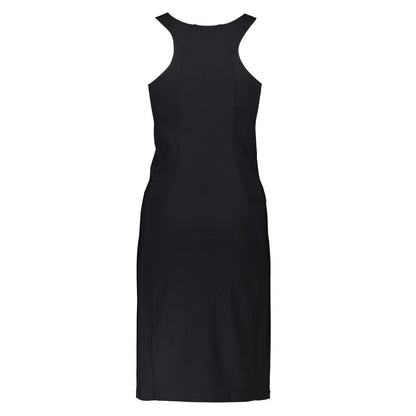 Dress by Patrizia Pepe for women in elastane black showcases a striking silhouette, elegantly detailed with a , refined , and a striking for a striking finish.