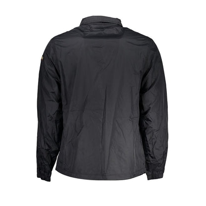 Jacket by Napapijri for men in polyester black presents a authentic silhouette, artfully detailed with a authentic and functional water-resistant & pockets for a premium authentic finish.