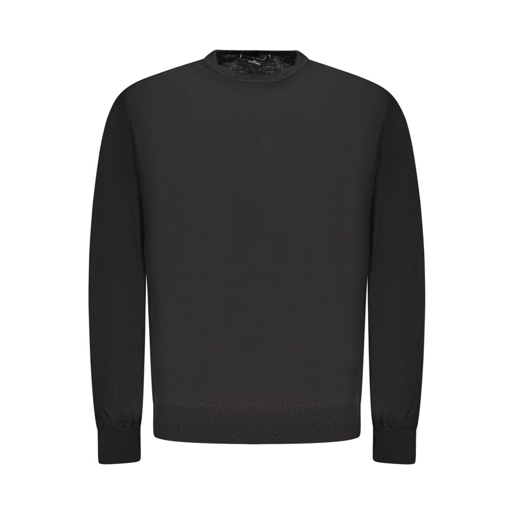 Sweater by Guess Jeans for men in wool black showcases an masterful silhouette, artfully detailed with a masterful crew neckline and for a sophisticated, premium finish.
