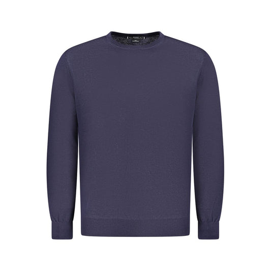 Sweater by Guess Jeans for men in wool blue showcases an masterful silhouette, artfully detailed with a masterful crew neckline and for a sophisticated, premium finish.