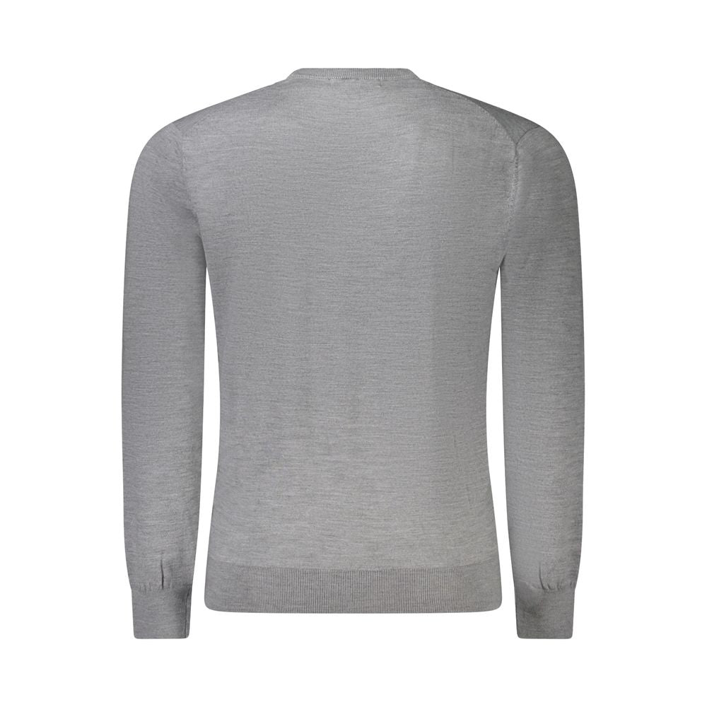 Sweatshirt by Guess Jeans for men in wool gray presents a smart casual silhouette, featuring a smart casual and for a sophisticated look.