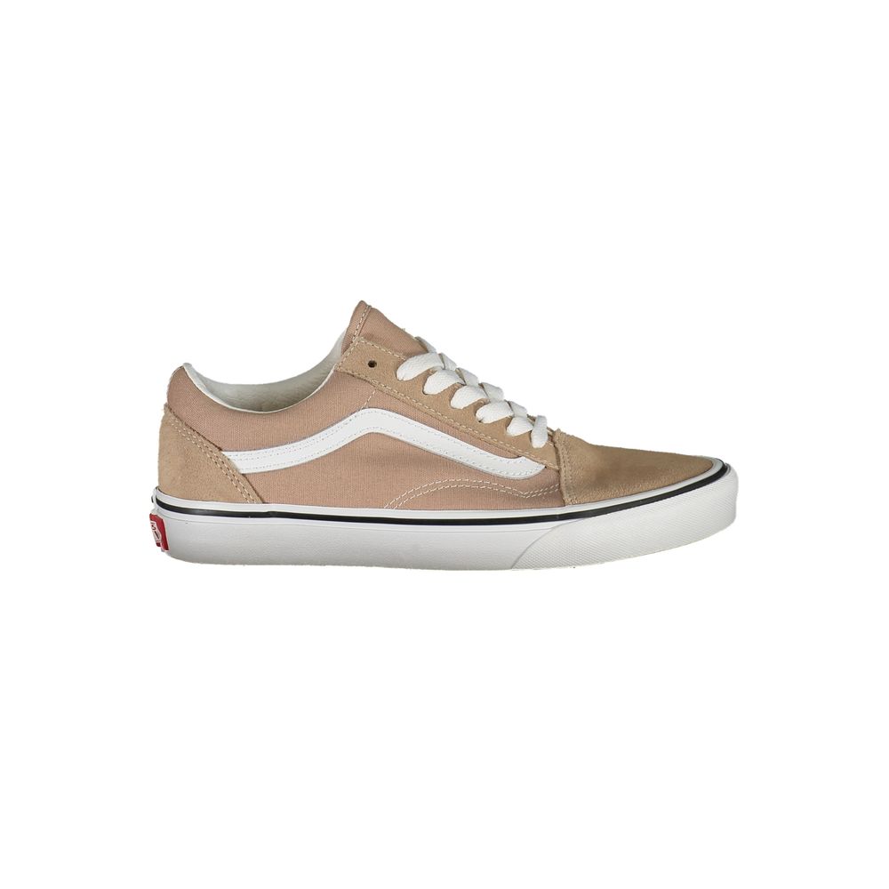 Sneakers by Vans for women in polyester beige presents a sumptuous silhouette as Women's Fashion Polyester Sneakers, expertly defined by a sumptuous fashion style for a sumptuous, high-fashion look.