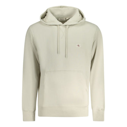 Hooded Sweatshirt Hoodie by Calvin Klein for men in cotton beige features a edgy silhouette, detailed with a edgy hooded neckline and for a refined finish.