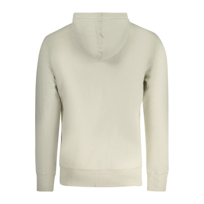 Hooded Sweatshirt Hoodie by Calvin Klein for men in cotton beige features a authentic silhouette, showcasing a sophisticated and authentic detail for a refined finish.